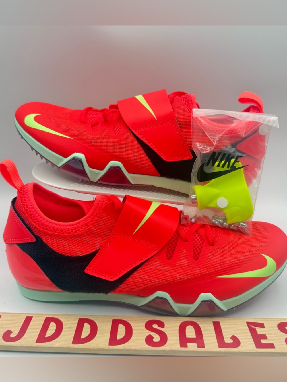 Nike Pole Vault Elite Track & Field Spikes FZ9649-600 Bright Crimson Men Sizes